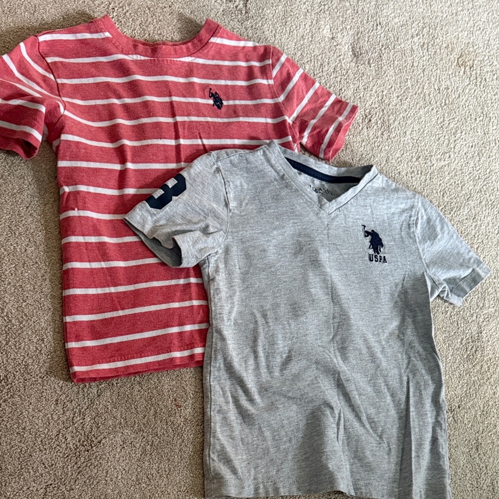 Polo T-Shirts. Boy size XS (4-5). Price for both.